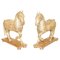 Decorative Hand Carved Wooden Statues of Horses, 1880, Set of 2 1