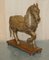 Decorative Hand Carved Wooden Statues of Horses, 1880, Set of 2 2