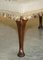 Großer viktorianischer Fußhocker aus Eiche mit besticktem Bezug, 1880er 5