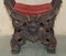 19th Century Heavily Hand Carved Italian Walnut Throne Armchair, Image 9