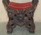 Butaca trono italiana de nogal muy tallado, siglo XIX, Imagen 9
