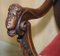 19th Century Heavily Hand Carved Italian Walnut Throne Armchair 7