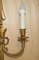 French Gilt Bronze Ribbon & Wheat Twin Branch Wall Sconces, 1920s, Set of 4 12