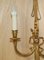 French Gilt Bronze Ribbon & Wheat Twin Branch Wall Sconces, 1920s, Set of 4 8