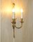French Gilt Bronze Ribbon & Wheat Twin Branch Wall Sconces, 1920s, Set of 4 16