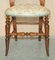 Victorian Walnut Medallion Back Side Dressing Table Chair, 1880s 8