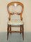 Victorian Walnut Medallion Back Side Dressing Table Chair, 1880s, Image 2