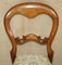 Victorian Walnut Medallion Back Side Dressing Table Chair, 1880s 3