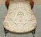 Victorian Walnut Medallion Back Side Dressing Table Chair, 1880s 16