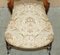 Victorian Walnut Medallion Back Side Dressing Table Chair, 1880s, Image 16