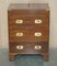 Military Campaign Hardwood Drinks Cabinet, 1920s, Image 3