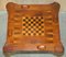 Victorian Burr Walnut Tilt Top Chessboard Backgammon Games Table, 1880s 12