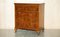 Vintage Burr Walnut Chest of Drawers with Butlers Serving Tray, 1940s 2