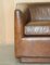 Vintage Heritage Aged Brown Wide Sofa Patina by Timothy Oulton 6