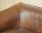 Vintage Heritage Aged Brown Wide Sofa Patina by Timothy Oulton 5