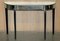 Mirrored Single Drawer Demi Lune Console Table 3