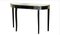 Mirrored Single Drawer Demi Lune Console Table, Image 1