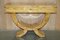 Vintage Art Deco Burr Walnut & Birch Console Table with Single Drawer 3