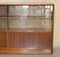 Mid-Century Modern Herbert Gibbs Teak Dwarf Glass Door Library Bookcases, Set of 2 12