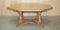 Huge Vintage Adzed Octagonal Dining Table from Robert Mouseman Thompson, 1950s 2