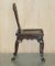 Hand Carved Colonial Hall Side Chair, 1860s, Image 18