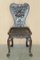 Hand Carved Colonial Hall Side Chair, 1860s 3
