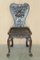 Hand Carved Colonial Hall Side Chair, 1860s, Image 3