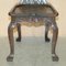 Hand Carved Colonial Hall Side Chair, 1860s, Image 11