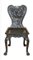 Hand Carved Colonial Hall Side Chair, 1860s 1