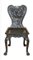 Hand Carved Colonial Hall Side Chair, 1860s, Image 1