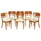 Burr Walnut Bentwood Dining Chairs from Thonet, 1880s, Set of 6 1