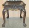 Hand Carved Colonial Hall Side Chairs, 1860s, Set of 2 9