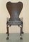 Hand Carved Colonial Hall Side Chairs, 1860s, Set of 2 16