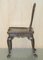 Hand Carved Colonial Hall Side Chairs, 1860s, Set of 2, Image 17