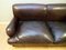 Brown Leather 3-Seater Sofa in the style of Howard 6