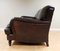 Brown Leather 3-Seater Sofa in the style of Howard 11