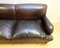 Brown Leather 3-Seater Sofa in the style of Howard 7