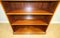 Bradley Burr Yew Wood Low Open Bookcase with Adjustable Shelves 6