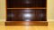 Bradley Burr Yew Wood Low Open Bookcase with Adjustable Shelves 7