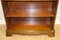 Vintage Yew Wood Open Dwarf Library Bookcase with Drawers, Image 6
