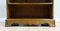 Vintage Yew Wood Open Dwarf Library Bookcase with Drawers, Image 8