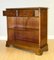 Vintage Yew Wood Open Dwarf Library Bookcase with Drawers 3