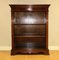 Vintage Flamed Hardwood Open Library Bookcase with Adjustable Shelves, Image 3