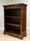 Vintage Flamed Hardwood Open Library Bookcase with Adjustable Shelves 4