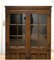 20th Century Brown Oak Display Cabinet with Key & Adjustable Shelves 7