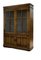 20th Century Brown Oak Display Cabinet with Key & Adjustable Shelves 2