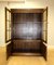 20th Century Brown Oak Display Cabinet with Key & Adjustable Shelves 9