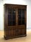 20th Century Brown Oak Display Cabinet with Key & Adjustable Shelves 3