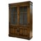 20th Century Brown Oak Display Cabinet with Key & Adjustable Shelves, Image 1