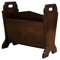 School Oak Magazine Rack with Double Compartment 1